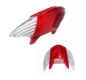 LENTE LANTERNA TRAS BIZ 125 2006/10 CRISTAL/VERM MOD ORIG J