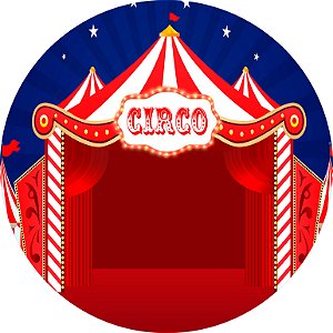 Painel de Festa em Tecido -  Circo Tenda Clássico