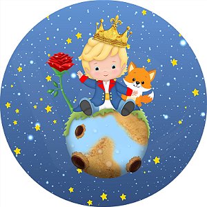 Painel de Festa em Tecido - Pequeno Príncipe Loiro Cute
