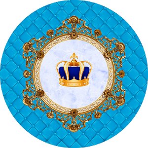Painel de Festa em Tecido - Capitone Coroa Realeza