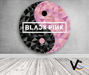 Painel de Festa em Tecido - Black Pink 2