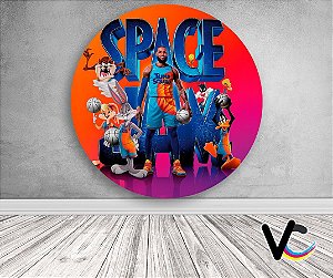 Painel de Festa em Tecido - Space Jam Um Novo Legado LeBron James