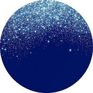 Painel de Festa em Tecido - Efeito Glitter Azul
