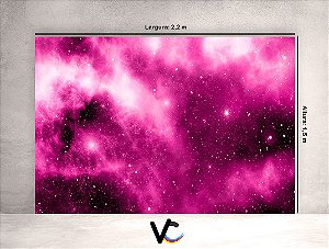 Fundo Fotográfico - Galáxia Rosa - 2,20 X 1,50