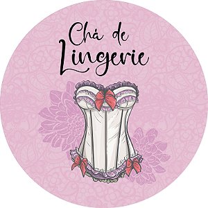 Painel de Festa em Tecido - Chá Lingerie Corpete Laços