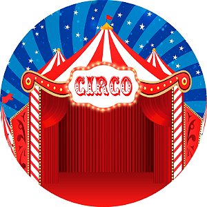 Painel de Festa em Tecido - Circo Clássico Shutter