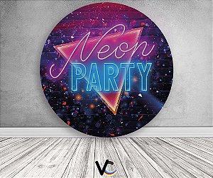 Painel de Festa em Tecido - Neon Party