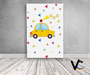 Painel De Festa 3d Vertical 1,50x2,20 - Fusca Clean