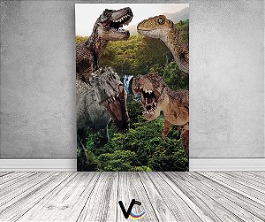 Painel De Festa 3d Vertical 1,50x2,20 - Dinossauros