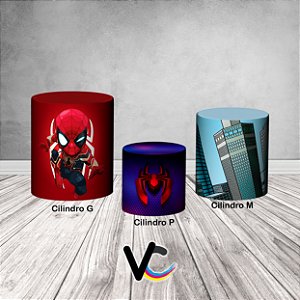 Trio De Capas De Cilindro 3d - Homem Aranha De Ferro Chibi 2