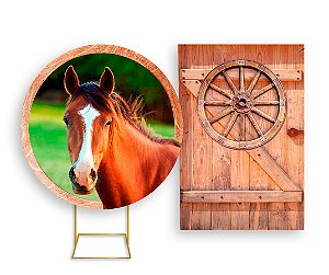 Painel Redondo + Painel Vertical - Cavalo Fazenda