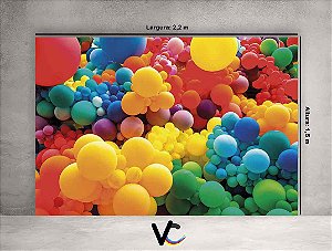 Fundo Fotográfico 2,20 X 1,50 - Balões Coloridos