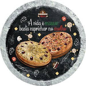 Painel de Festa em Tecido - Pizza