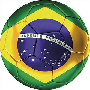 Painel de Festa em Tecido - Copa do Mundo Qatar 2022 Brasil