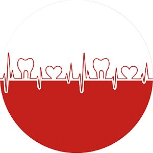 Painel de Festa em Tecido - Profissão Odontologia Batimentos de Dentes