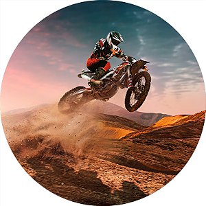 Painel de Festa em Tecido - Motocross Salto