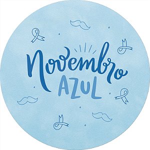 Painel de Festa em Tecido - Novembro Azul