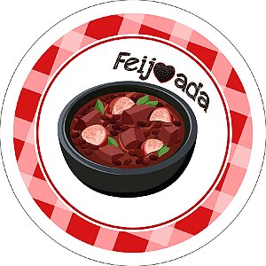 Painel De Festa Redondo 1,50x1,50 - Comida Feijoada 003