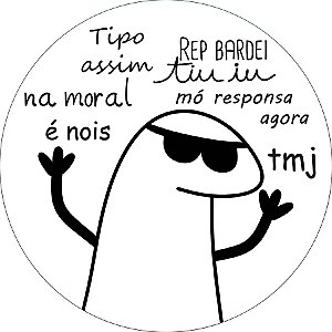Painel De Festa Redondo 1,50x1,50 - Flork Frases 007