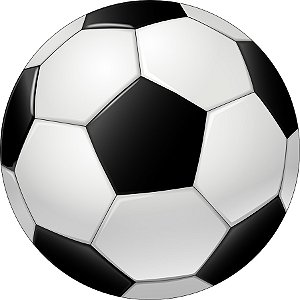 Painel De Festa Redondo 1,50x1,50 - Bola de Futebol 004
