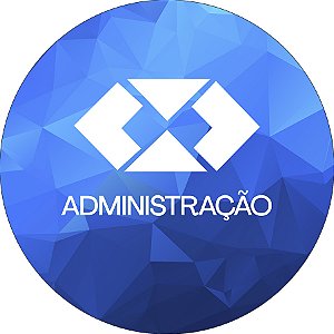 Painel De Festa Redondo 1,50x1,50 - Profissão Administração Azul 018