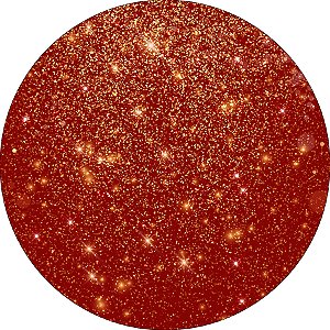 Painel De Festa Redondo 1,50x1,50 - Efeito Glitter Vermelho com Dourado 031