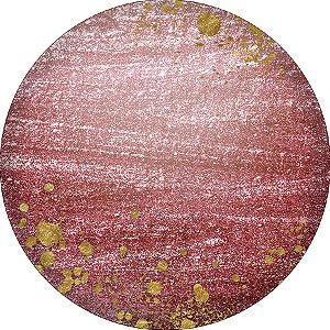Painel De Festa Redondo 1,50x1,50 - Efeito Glitter Rosa Metalizado 051