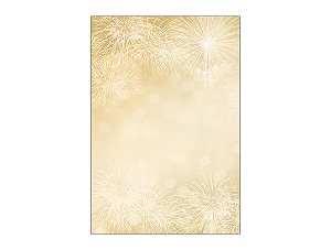 Painel De Festa Vertical 1,50 x 2,20 - Ano Novo Dourado com Fogos 006