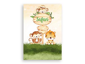 Painel De Festa Vertical 1,50 x 2,20 - Safari Clean 020