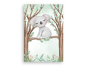 Painel De Festa Vertical 1,50 x 2,20 - Safari Coala Cute 054