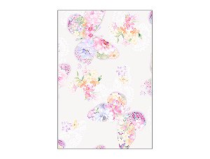 Painel De Festa Vertical 1,50 x 2,20 - Borboletas Floral Coloridas 045