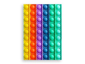 Painel De Festa Vertical 1,50 x 2,20 - Brinquedo Bolha Push Pop It Colorido 002