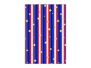 Painel De Festa Vertical 1,50 x 2,20 - Circo Tradicional Azul e Vermelho 037