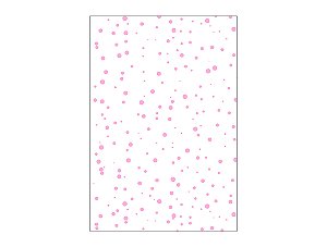 Painel De Festa Vertical 1,50 x 2,20 - Branco com Poás Rosa 028