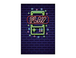 Painel De Festa Vertical 1,50 x 2,20 - Jogo Play 017