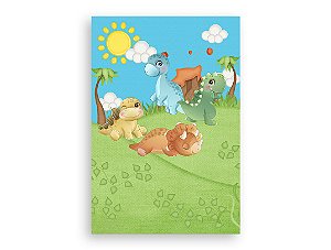 Painel De Festa Vertical 1,50 x 2,20 - Dinossauros Baby Cute 002