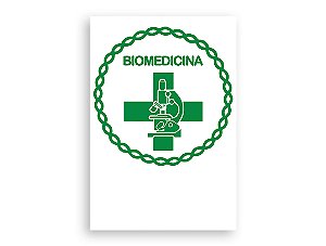 Painel De Festa Vertical 1,50 x 2,20 - Biomedicina Logo Verde 029