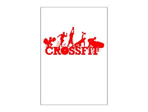 Painel De Festa Vertical 1,50 x 2,20 - Crossfit Vermelho 014