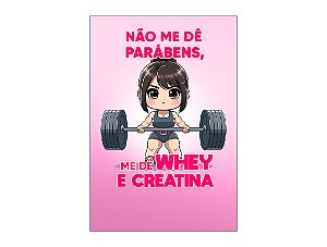 Painel De Festa Vertical 1,50 x 2,20 - Academia Rosa Menina Maromba 053