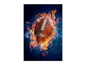 Painel De Festa Vertical 1,50 x 2,20 - Bola de Futebol Americano 014