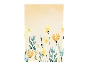 Painel De Festa Vertical 1,50 x 2,20 - Campo Flores Amarelas 068