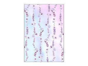 Painel De Festa Vertical 1,50 x 2,20 - Lavandas e Borboletas 069