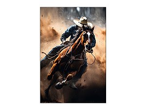 Painel De Festa Vertical 1,50 x 2,20 - Cowboy Realista 016