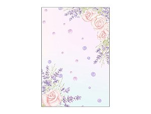 Painel De Festa Vertical 1,50 x 2,20 - Jardim com Flores de Lavanda 015