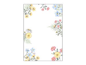 Painel De Festa Vertical 1,50 x 2,20 - Jardim com Flores Coloridas 028