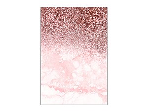 Painel De Festa Vertical 1,50 x 2,20 - Efeito Glitter e Mármore Rose 006