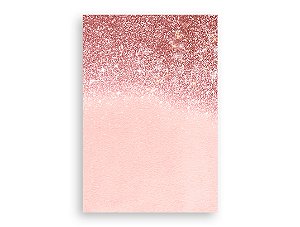 Painel De Festa Vertical 1,50 x 2,20 - Efeito Glitter Rose Gold 018