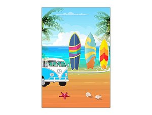 Painel De Festa Vertical 1,50 x 2,20 - Praia Beach Surf 008