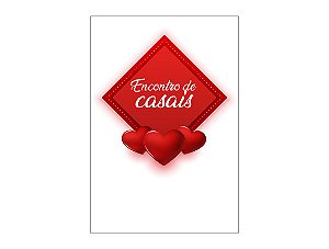 Painel De Festa Vertical 1,50 x 2,20 - Encontro de Casais Vermelho 083