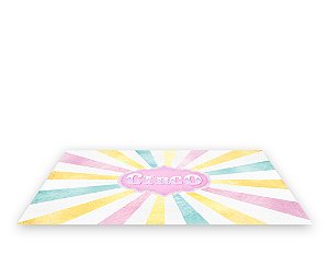 Painel De Festa Tapete Em Lona 2,50x1,35 - Circo Rosa Cute 021